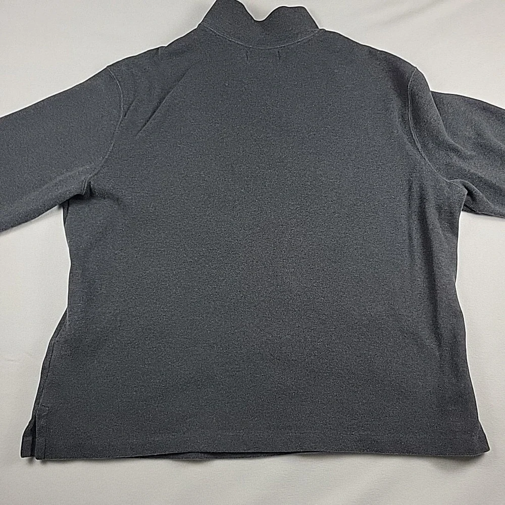 Polo‎ Ralph Lauren Quarter Zip Pullover Men's XL Gray Cotton Grandpa Golf Preppy